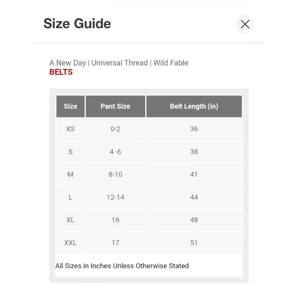 Women's Round Buckle Belt- Wild Fable Black - Womens XS -Target - Picture 8 of 8